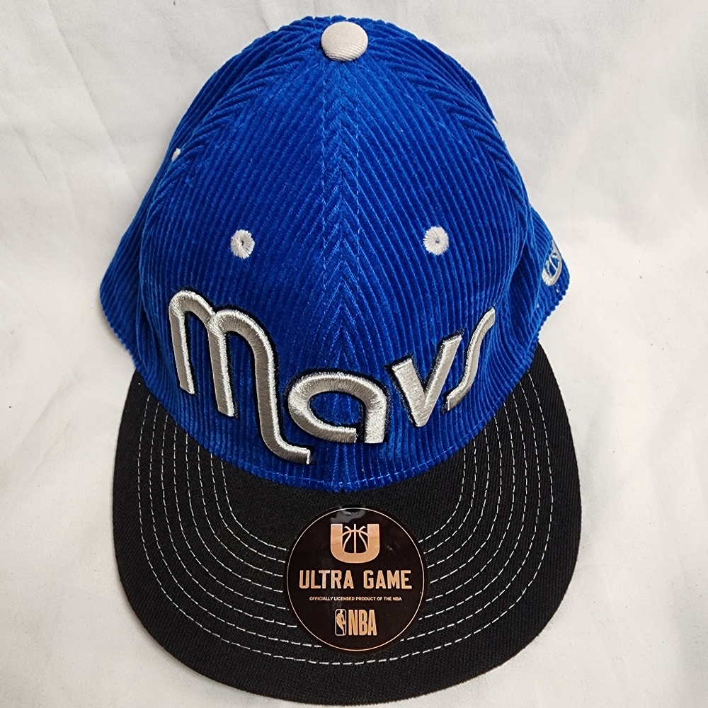 Dallas Mavs Ultra Game Blue Corduroy Snapback Hat